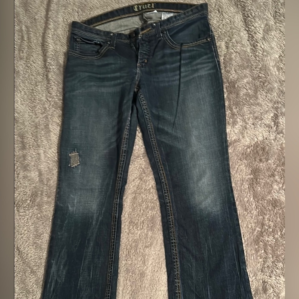 Cruel Girl Julia Mid Rise Slim Fit Bootcut Women's Blue Jeans Size 11R